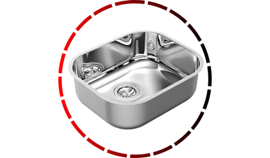 cuba de embutir invicta 40x34x18 aco alto brilho docol 95