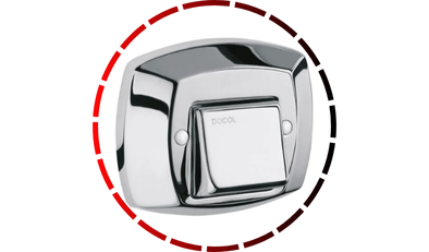 acabamento para valvula de descarga classica chrome docol 546