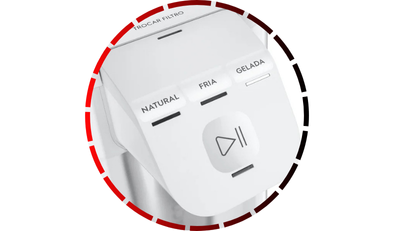 purificador pure 4x agua gelada fria e natural com painel touch branco pe12b bivolt electrolux 56 1