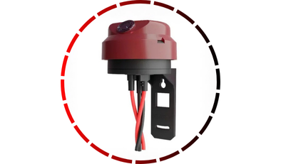 rele fotoeletrico 220vca c suporte exatron4 56