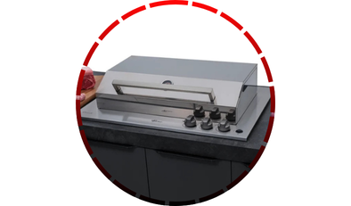 churrasqueira cooktop a gas fischer 45 1