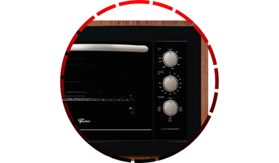 forno eletrico fit line embutir 48l preto 220v fischer 45 1