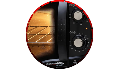 forno eletrico gourmet grill bancada preto 220v 44l fischer 45 1