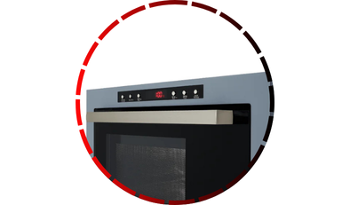 forno micro ondas de embutir 25l com dourador eiger fischer45 3