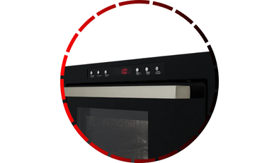 forno micro ondas de embutir 25l com dourador preto fischer 48 1