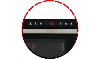 forno micro ondas de embutir 25l com dourador preto fischer 48 2