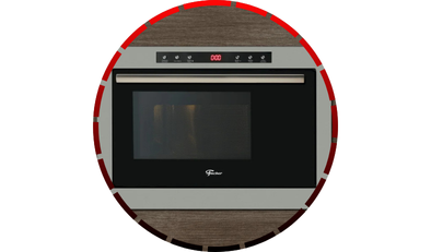 forno micro ondas de embutir 25l com dourador inox fischer 84 1