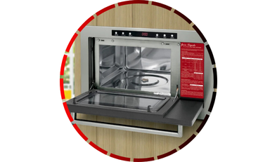 forno micro ondas de embutir 25l com dourador inox fischer 84 2