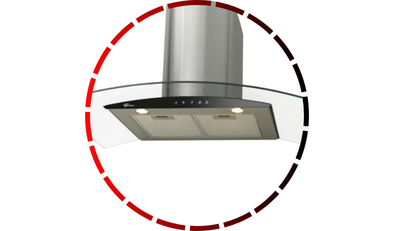 coifa de parede talent touch 90cm vidro digital fischer 465 1