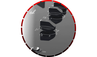 fogao 5 bocas fischer de piso a gas gran cheff com mesa de vidro 26989 48