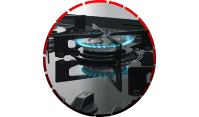 fogao 5 bocas fischer de piso a gas gran cheff com mesa de vidro 26991 48