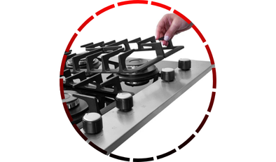 cooktop a gas 4 bocas platinium com trempe de ferro fundido mesa vidro bivolt fischer 8 3