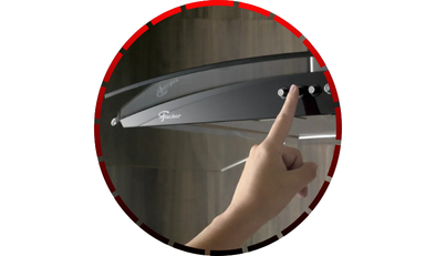 coifa de parede fit 90cm vidro 220v fischer4 5 3