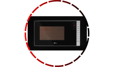 micro ondas fit line embutir 25l moldura preta fischer 220v 45 1