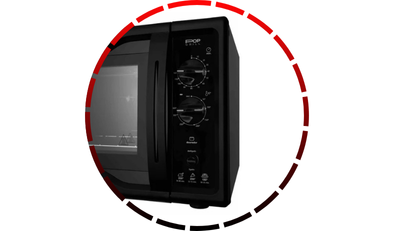 forno eletrico pop grill bancada 44l black fischer 45 2