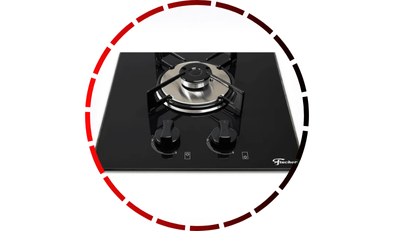 cooktop a gas 2 bocas loft com supervisor de chama mesa vidro bivolt fischer 45 2