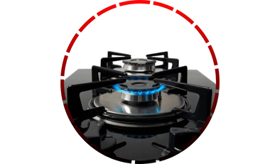 cooktop a gas 2 bocas loft com supervisor de chama mesa vidro bivolt fischer 95