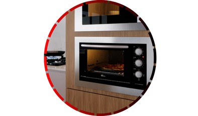 forno eletrico de embutir fit line 48l inox fischer 48 1