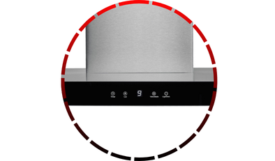 coifa de parede fischer infinity vidro digital touch preto 90cm 48 2