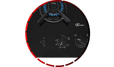 fogao de embutir 4 bocas gran cheff a gas com dourador 32750 fischer 220v 546 3