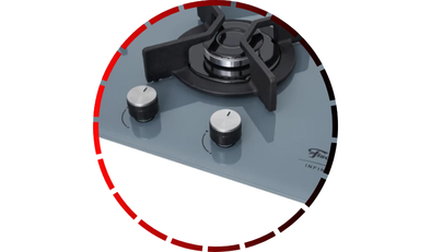 fogao cooktop 5q tc infinity duo blaze gas mesa vidro eiger fischer 45 1
