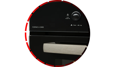 forno a gas infinity de embutir 50l com grill preto fischer 45 1