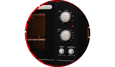 forno eletrico fit line embutir 44l frontal preto fischer 85 2