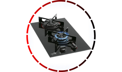 fogao cooktop fit line gas mesa vidro preto fischer 45 1