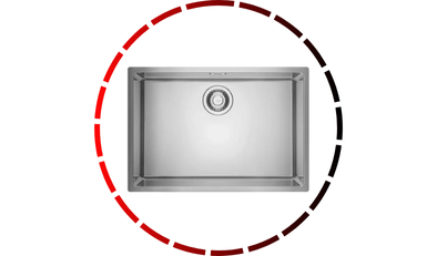 cuba de embutir linea 60x40 c valvula 4 5 16661 franke 45 1