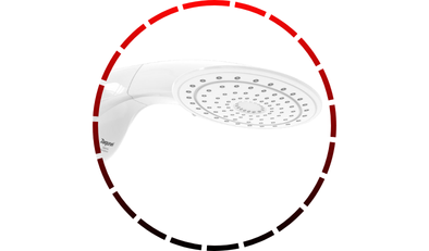 ducha eletronica redondo optima branco 7700w 220v zagonel 85 1