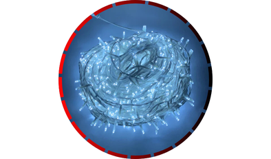 cordao gl profissional 800 leds branco fio branco com plug unico g light 45