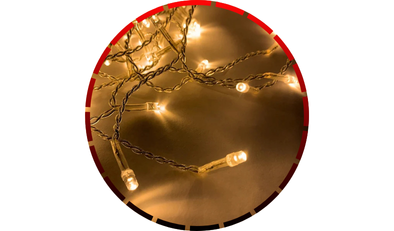 cortina 200 leds warm white fio transparente g light 48