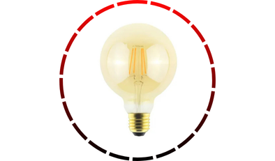 lampada led filamento g95 4w e27 autov g light 54