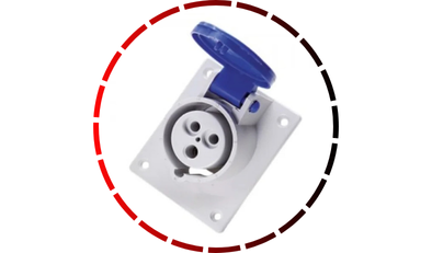 tomada embutir 2p t 16a azul ip44 6h hj 54