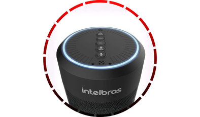 alto falante inteligente izy speak intelbras 4163 1