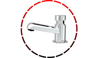 torneira para lavatorio mesa c fecho automatico cromada japi 48