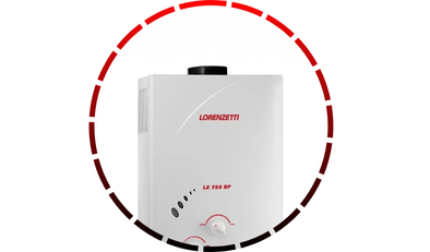 aquecedor de agua a gas lz 750bp glp gas liquefeito de petroleo lorenzetti 45