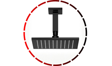 ducha lorenquadra black de teto lorenzetti 25