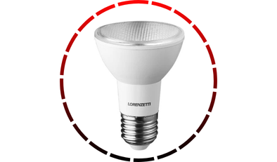kit com 10 lampadas led par20 7w 2700k lorenzetti 25 2