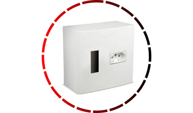 caixa pvc com tomadas s disjuntor frontal 20a margirius 48