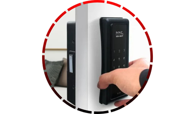 fechadura digital smart lock sl140 de sobrepor preta fosca papaiz 28 1