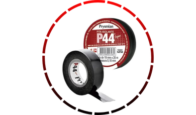 fita isolante 19mm x 20m preta p44 prysmian 48
