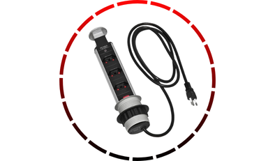 torre de tomadas multiplug com 3 tomadas bivolt renna 48