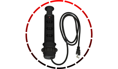 torre de tomadas multiplug c 3 tomadas bivolt preto renna 48