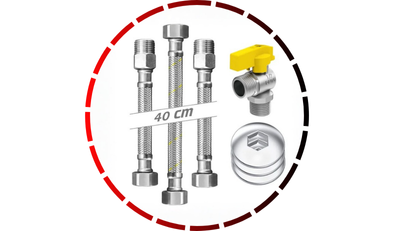 kit instalacao aquecedor a gas 40cm roco 48