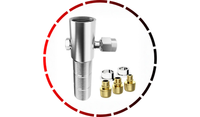 adaptador cromado para filtro de bancada 12 c regulador de vazao e bico universal roco 58