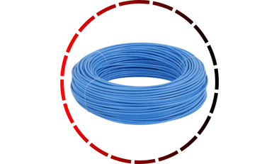 rolo cabo flexivel 750v 2 5mm 100 metros azul sil 25