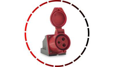 tomada industrial 3p t 16a ip44 vermelho soprano 48