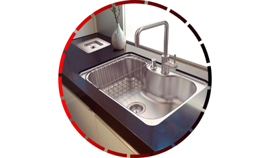 cuba undermount morgana em aco inox com acabamento acetinado com acessorios tramontina 58 3