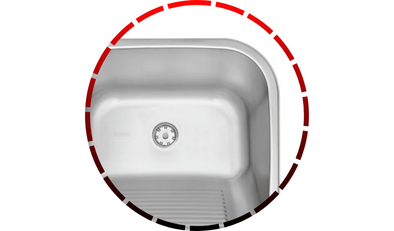 tanque de encaixe tramontina 40x40x22 hera 25l em aco inox acetinadov 58 2